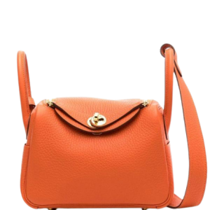 Hermes Orange Mini Lindy 2 Way Bags In Dubai