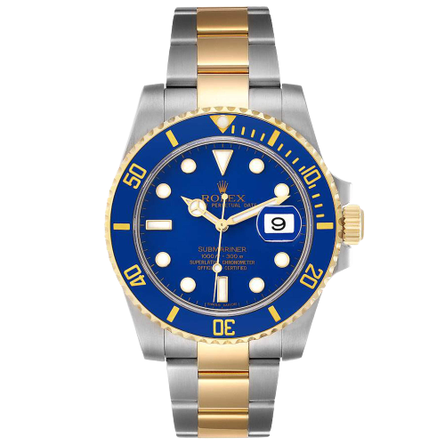 Rolex Blue Stainless Steel Submariner 116613 Automatic Men’s Wristwatch ...